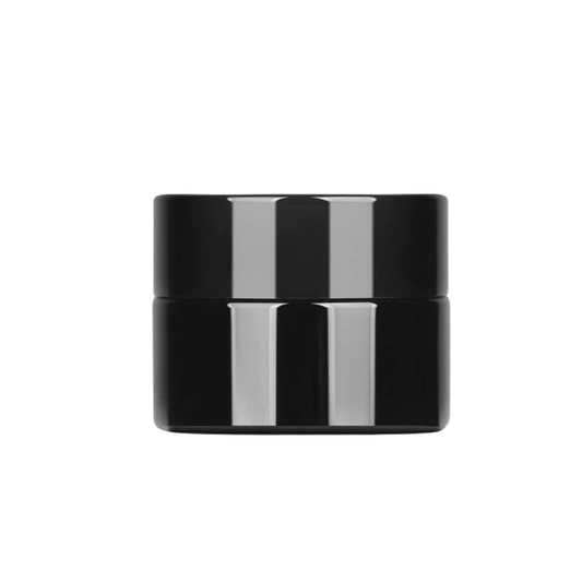 100x CannaPack 5g Thick Black UV Protection Small Glass Jars 5ml Concentrate