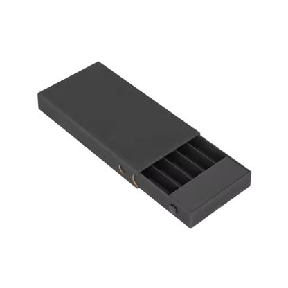 50x CannaPack Pre-Roll Slim Case with Button Black Cardboard