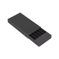 50x CannaPack Pre-Roll Slim Case with Button Black Cardboard