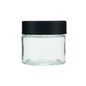 50x CannaPack 60ML 3.5g Clear Glass Jars with Magnifying Lid