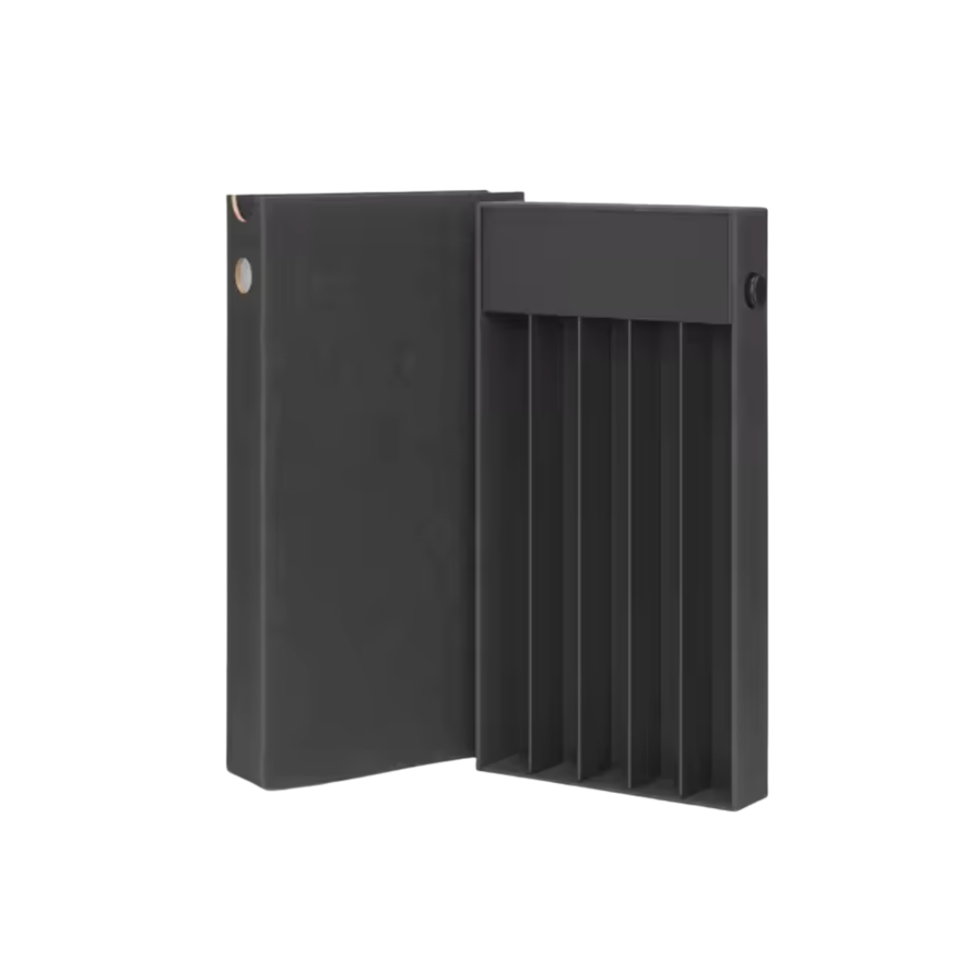 50x CannaPack Pre-Roll Slim Case with Button Black Cardboard